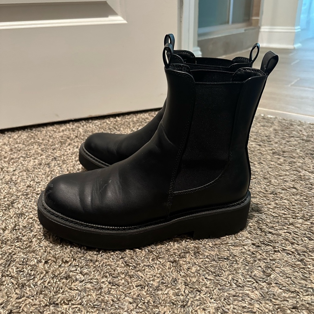 Target Black combat boots